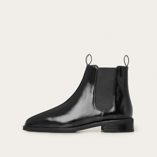 Negew Chelsea Boots, glossy black OUTLET